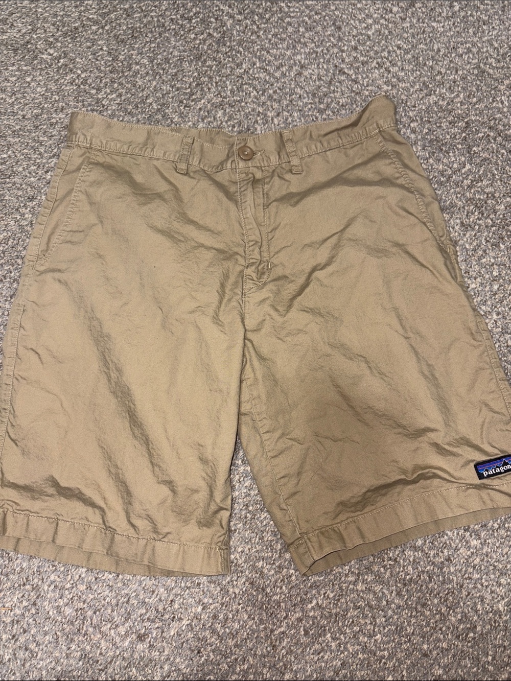 Patagonia Men's Khaki Flat-Front Shorts